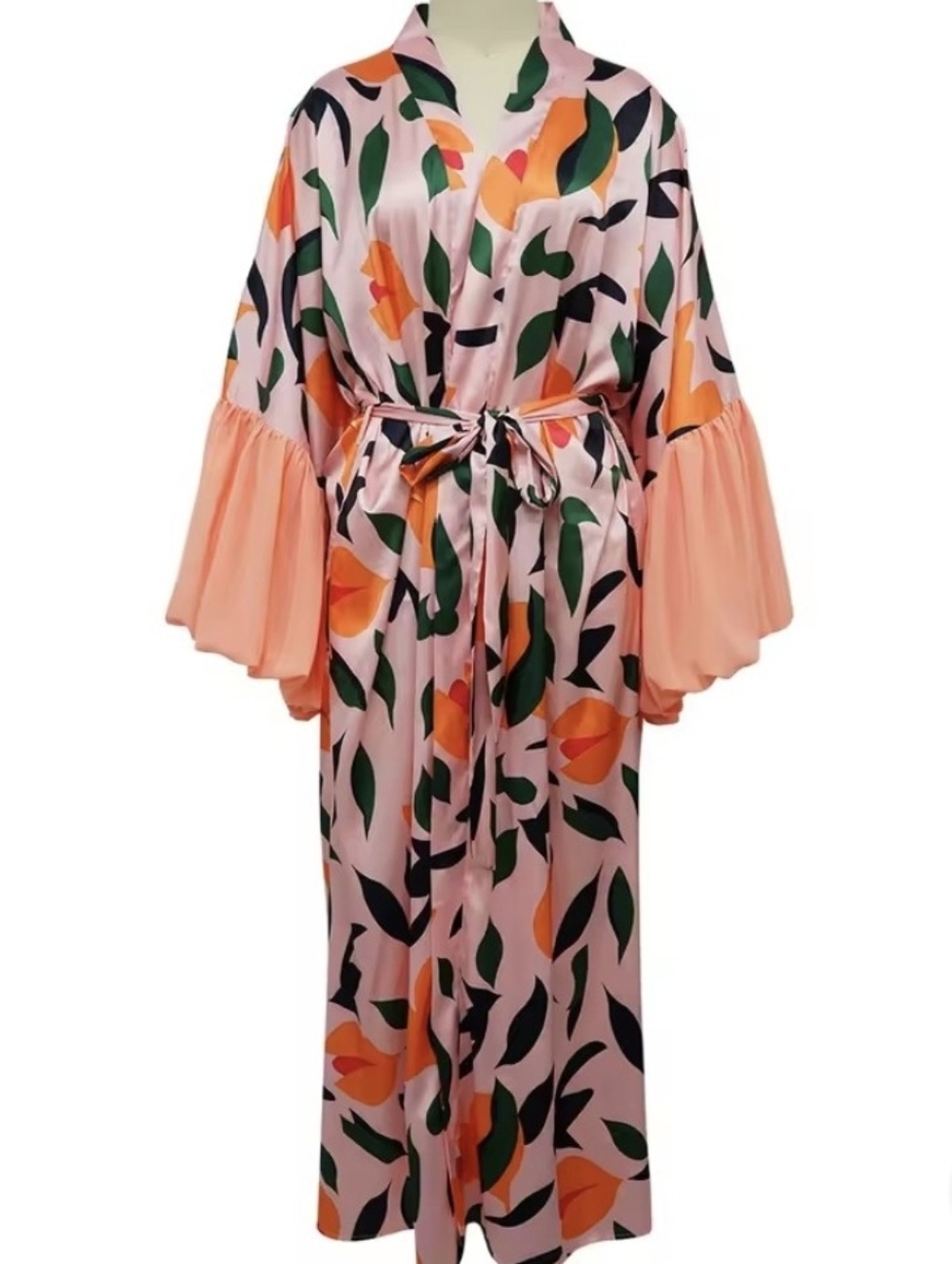 Big BLUE Ruffle Zebra Print Robe NEW - Picture 5 of 8